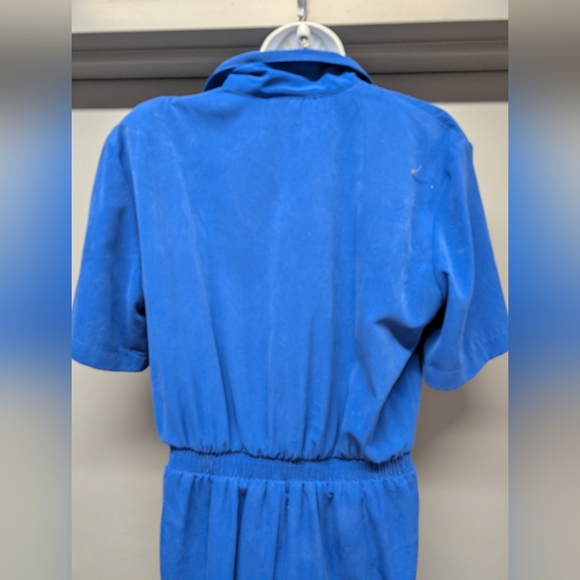 Saint Germain Paris Made In The USA Blue Button-Up Jumpsuit - Picture 4 of 4